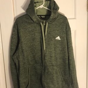 Adidas Full Zip Hoodie Hooded Sweatshirt XXL